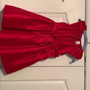 Red party dress